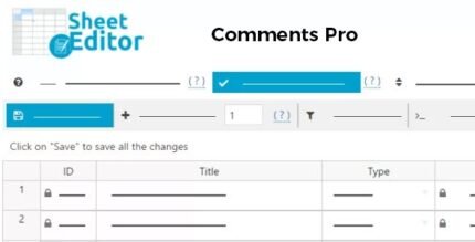 WP Sheet Editor Comments Pro 1.1.36 - GPL Pugins Club