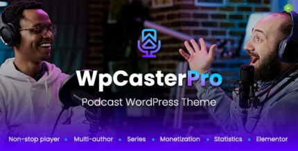 WpCasterPro - Podcast WordPress Theme with Non-Stop Player & Monetization System - GPL Market