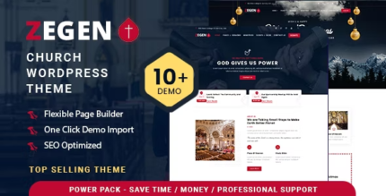 Zegen - Church WordPress Theme - GPL Market