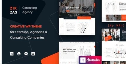 ZikZag - Consulting & Agency WordPress Theme - GPL Market