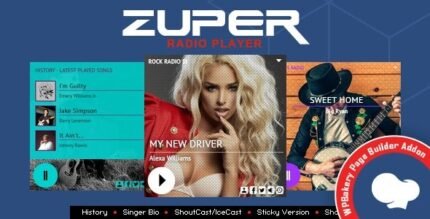 Zuper 3.6 - Radio Player for WPBakery Page Builder - GPL Pugins Club