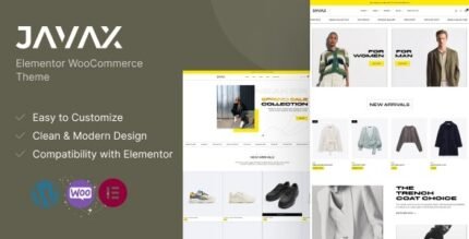 Javax 1.0.6 - Elementor WooCommerce Theme - GPL Pugins Club