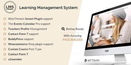 LMS 9.0 - Learning Management System, Education LMS WordPress Theme - GPL Pugins Club